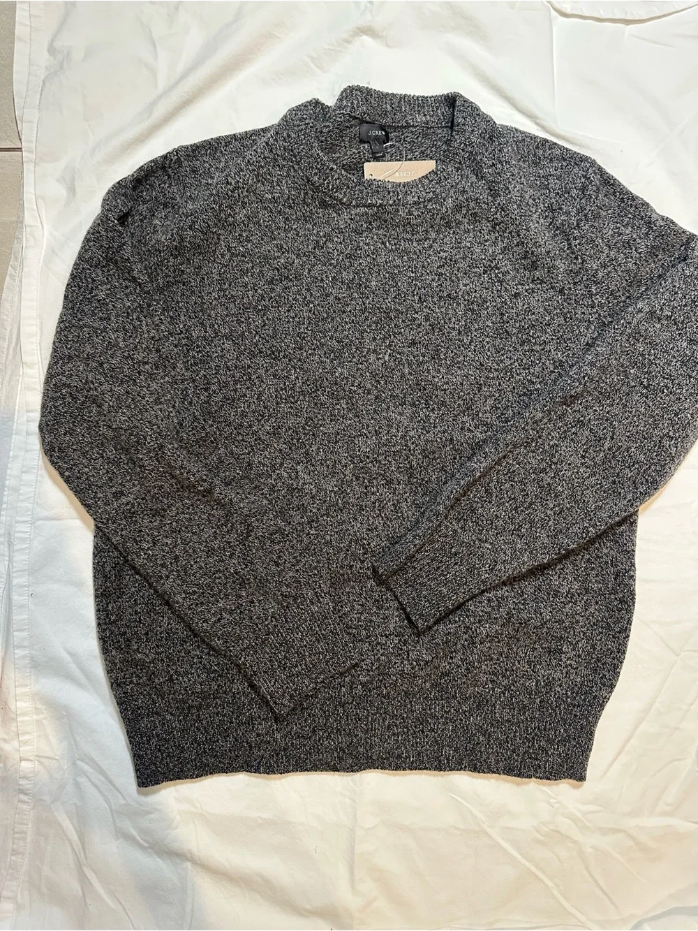J. Crew Men's Mareled Crewneck Sweater L 100% lambs wool
